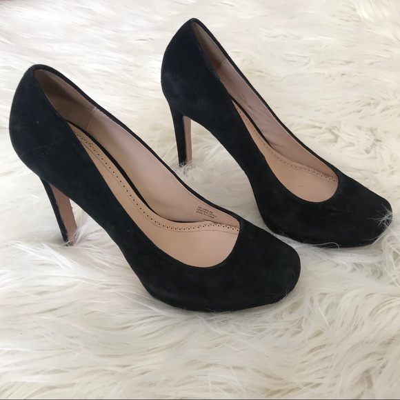 Pour La Victoire Shoes - Pour La Victoire Black Suede High Heels Pumps